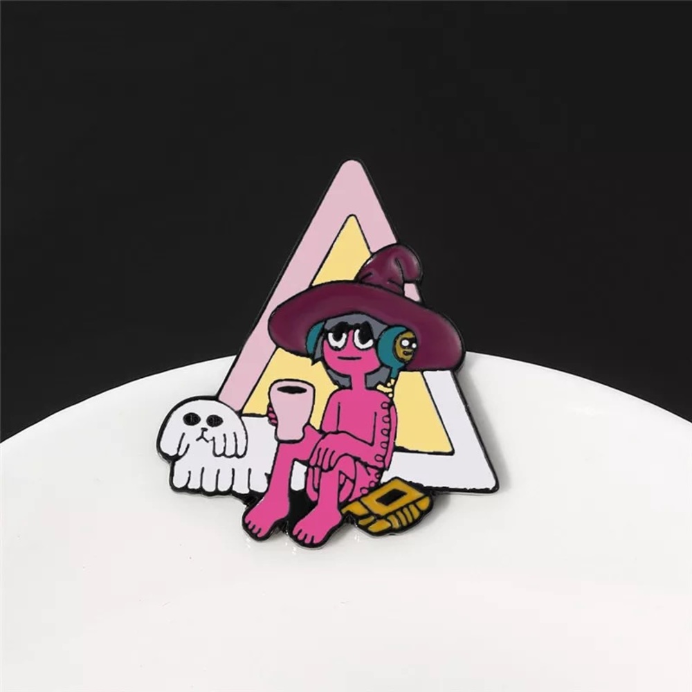 Clancy & Charlotte enamel pin Midnight Gospel
